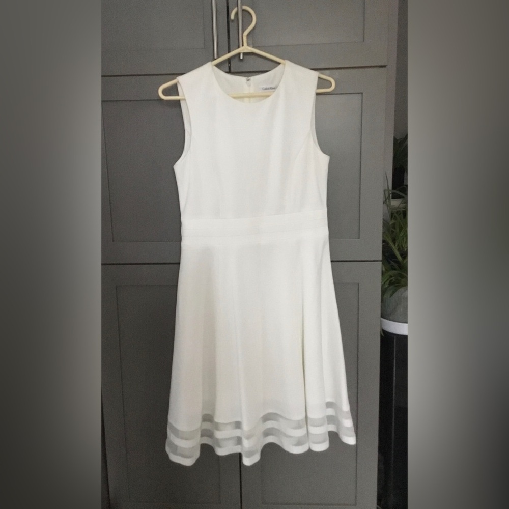 Calvin Klein White Sleeveless Dress - Picture 3 of 4